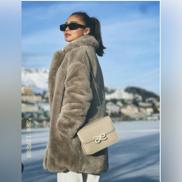 Elegant Brown Crossbody Bag with Gold Accent - Picture 10 of 12